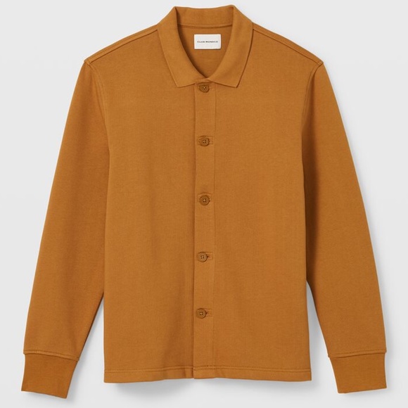 Terry Shirt Jacket - New With Tags - NEVER WORN - Gold - Picture 5 of 5